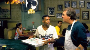 Mookie (Spike Lee) and Sal (Danny Aiello) 